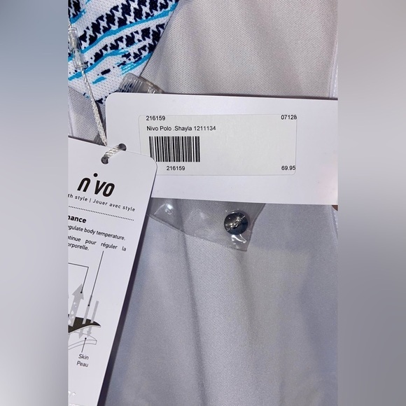 Women’s‎ NVO Shayla White sleeveless GOLF Polo size small NWT - Picture 8 of 10
